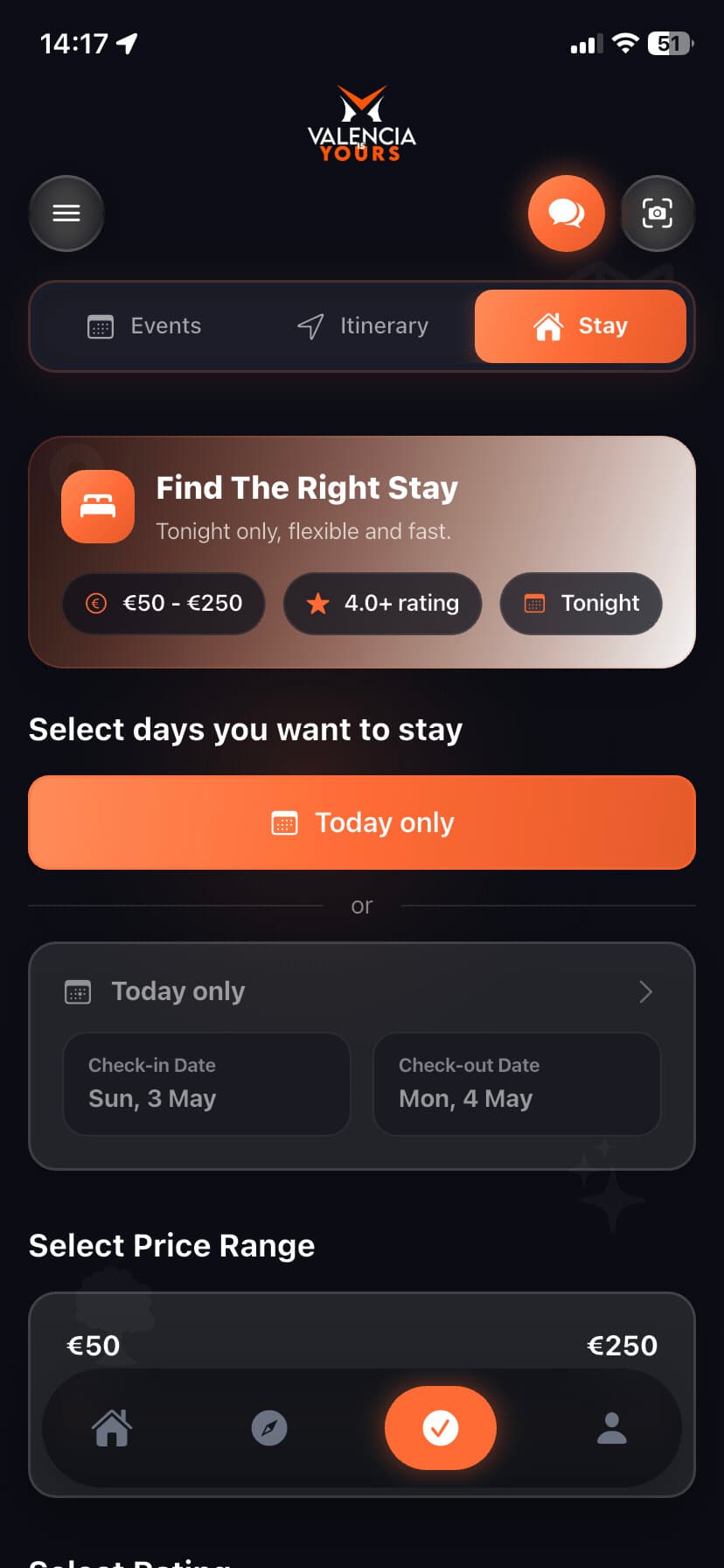 Valencia App - Intro Screen