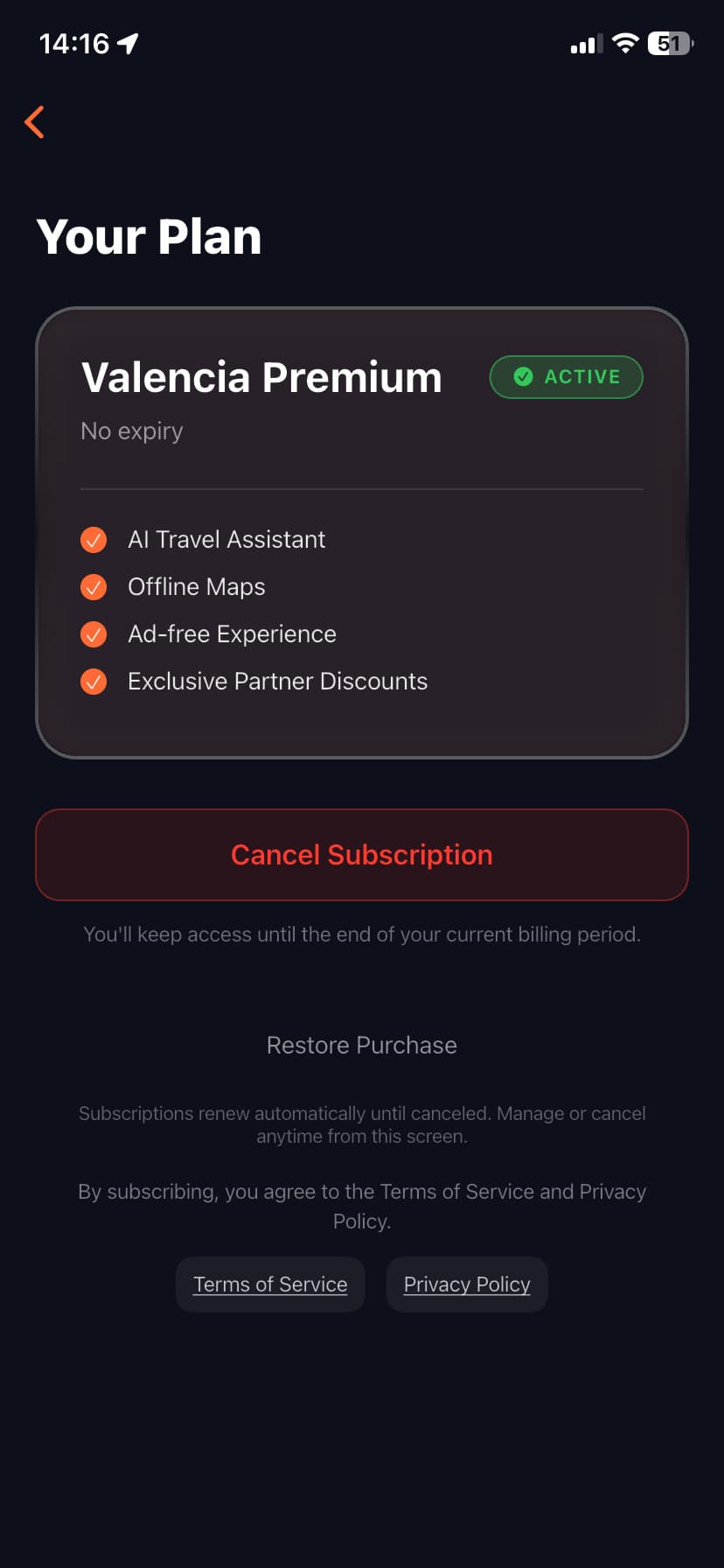 Valencia App - Monetization